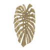 18.9x13.4x1.4" Gold Monstera Leaf Wall DÃ©cor