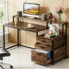 Computer desk with drawers, office desk, study desk
