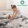 LOOM & LUXE Collection 8X10 Grey /Abstract Non-Shedding Living Room Bedroom Dining Home Office Stylish and Stain Resistant Area Rug