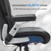 Big and Tall Office Chair 500lbs with Adjustable Lumbar Support, Executive Office Chair with Flip-up Armrest and Wider Seat