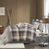 7 Piece Herringbone Comforter Set