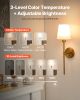 VEVOR Battery Operated Wall Sconce Set of 2, 4000mAh Rechargeable Wireless Wall Lights with Remote Control, 30 Lighting Modes, 12 RGB Colors & Timer