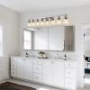 51" Modern 8-Light Bathroom Vanity Light Fixture - Brushed Nickel Finish with Clear Glass Shades, Perfect for Bathroom, Vanity