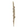 18.9x13.4x1.4" Gold Monstera Leaf Wall DÃ©cor