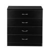 FCH Modern Simple 4-Drawer Dresser Black