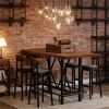 Bar table, counter height table, rectangular table, dining table (only table without footstool)