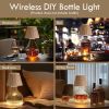 Wireless Bottle Lamp Shades for Table Lamps, 3 Level Brightness Bar Lights for Home Bar, Rechargeable Cordless Lamp for Bedroom Bar&Restaurant
