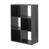 11" 6-Cube Storage Organizer, Black