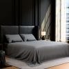 Bedding Queen Bed Sheets Set - 4 Piece Bedding - Brushed Microfiber - Shrinkage and Fade Resistant - Easy Care (Queen, Grey)