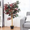 1PC 4 Feet Tall Artificial Ficus Tree with Nursery Pot