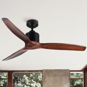 in. Integrated LED Farmhouse Indoor/Outdoor Black Smart Ceiling Fan with Remote Control