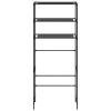 3-Tier Storage Rack over Laundry Machine Black 27.2"x11"x66.5"