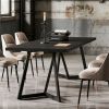 Modern 180 Cm Rectangular Kitchen Table for 6-8 People Dining Room Furniture Sizeable Family Dining Table