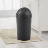 (2 pack) 3 Gallon Round SwingTop Wastebasket, Domed Push To Open Lid Trash Can, for Small Spaces