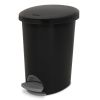 (2 pack) 2.6 Gallon Ultra™ StepOn Wastebasket, Small Plastic Trash Can, Step On to Open, Black