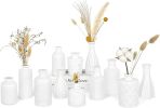 Matte White Glass Bud Vase Set of 12 â€“ Small Minimalist Vases for Easy Home Styling, Perfect for Windowsills, Bedrooms, Bathrooms