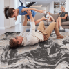 LOOM & LUXE Collection 8X10 Grey /Abstract Non-Shedding Living Room Bedroom Dining Home Office Stylish and Stain Resistant Area Rug