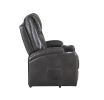 Gunmetal 2-Cup Holder Power Lift Recliner