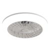 18 Inch Enclosed Ceiling Fan with Light and Remote, Flush Mount Bladeless Modern Low Profile Ceiling Fan for Bedroom Kitchen Dining Room
