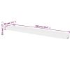 Wall Shelf Set of 2 White MDF