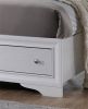 Traditional Style Queen Size Storage Bed made with Wood in White