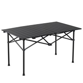 95cm Portable Carbon Steel Camping Table Outdoor Folding Camping Table Portable Ultralight Camping Table Roll-Up Camping Table Folding