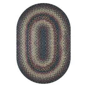 Homespice Decor 4' x 6' Oval Enigma Cotton Braided Rug