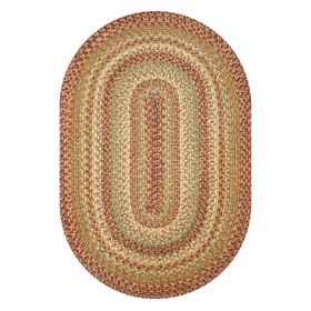 Homespice Decor 6' x 9' Oval Harvest Jute Braided Rug