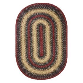Homespice Decor 6' x 9' Oval Highland Jute Braided Rug