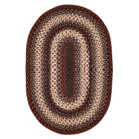 Homespice Decor 4' x 6' Oval Montgomery Ultra Durable Braided Rug