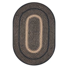 Homespice Decor 4' x 6' Oval Manchester Jute Braided Rug