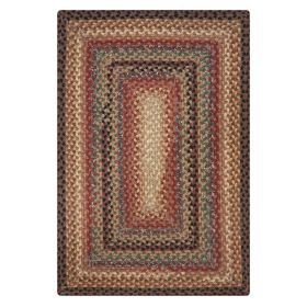 Homespice Decor 10" x 10" Sample Peppercorn Cotton Braided Rug