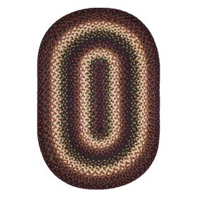 Homespice Decor 4' x 6' Oval Prescott Jute Braided Rug