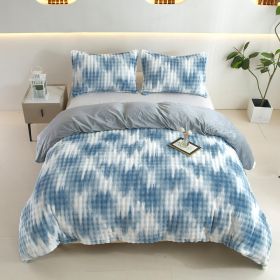 Reversible Faux Rabbit Fur Duvet Cover Set With Camo & Gradient Boho Design, Ultra Soft, Hypoallergenic, Plush Luxury Bedding For All-Season Comfort,