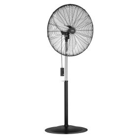 VEVOR Industrial Pedestal Fan, 30 Inch 85-Degree Oscillating Fan, Height Adjustable Standing Fans with 3 Adjustable Speeds