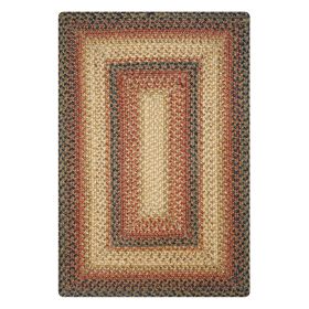 Homespice Decor 10" x 10" Sample Russett Jute Braided Rug