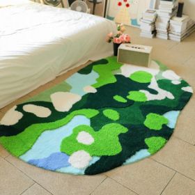 Area Rug Color Rug For Bedroom - Non Slip Bath Rug Absorbent Floor Mat For Bathroom - Cute Washable Small Shower Mat - Aesthetic Modern Home Decoratio (Option: LSTX60120T)