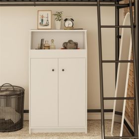The Loft 2 Door Storage Tower (Option: White)