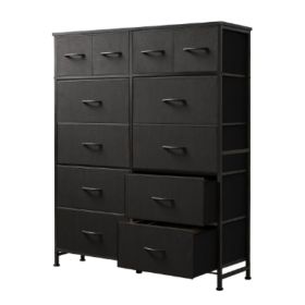 A Dressing Table Storage Cabinet With 12 Drawers, Suitable For Storing Items In The Closet. (Option: Black)