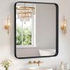 Wall Mirror With Rectangular Metal Frame