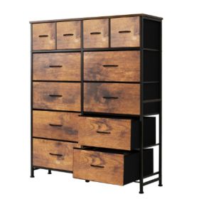 A Dressing Table Storage Cabinet With 12 Drawers, Suitable For Storing Items In The Closet. (Option: Brown)