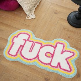 Colorful Rugs, Super Soft Thickened Fluffy Area Rugs For Living Room, Soft Plush Area Rugs, Plush Indoor Rugs For Bedrooms, Fluffy Faux Fur Rugs For R (Option: Pinkishwhite)
