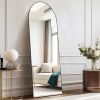 Floor Standing Mirror, Wall Mirror With Stand Aluminum Alloy Thin Frame,21'X64'