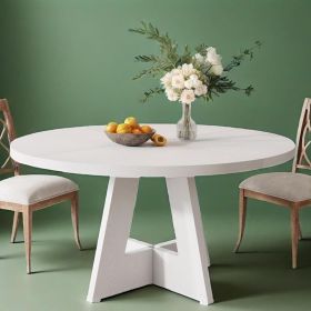 Dining Table, Storage Desk, Kitchen Table (Option: White)