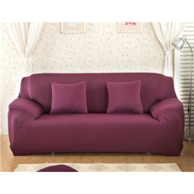 Solid Corner Sofa Covers Couch Slipcovers Elastica Material Sofa Skin Protector Cover Sofa Armchair (Option: 18-Two seat)