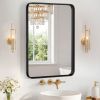 Wall Mirror With Rectangular Metal Frame