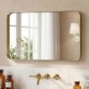 Wall Mirror With Rectangular Metal Frame