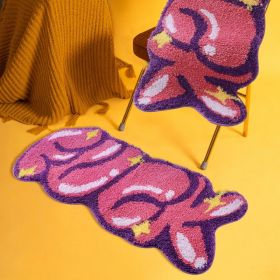 Colorful Rugs, Super Soft Thickened Fluffy Area Rugs For Living Room, Soft Plush Area Rugs, Plush Indoor Rugs For Bedrooms, Fluffy Faux Fur Rugs For R (Option: Lavenderbubble)