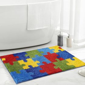 Area Rug Color Rug For Bedroom - Non Slip Bath Rug Absorbent Floor Mat For Bathroom - Cute Washable Small Shower Mat - Aesthetic Modern Home Decoratio (Option: SY230500091)