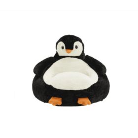31-inch Mini Sofa Chair, Cute Cartoon-style Sofa, Washable Cover Fabric, Inflatable Sofa Suitable For Children (Option: WhiteBlack)
